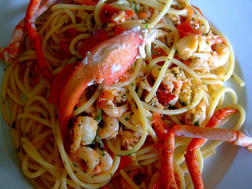 Spaghetti with Lobsters